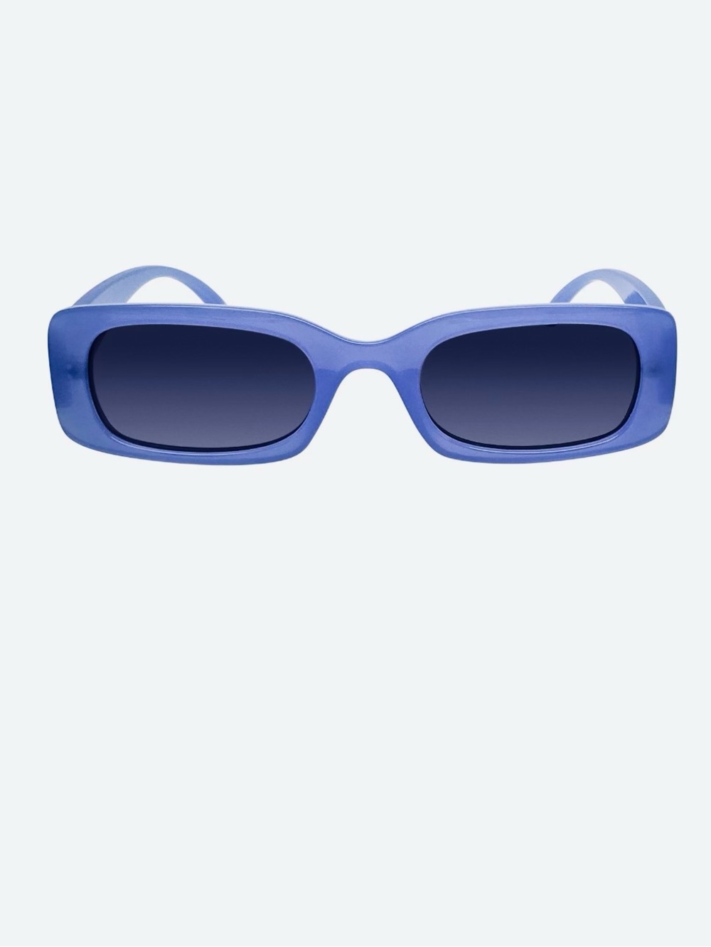 Blue Rectangle Full Rim Sunglasses - 100% UV Protection